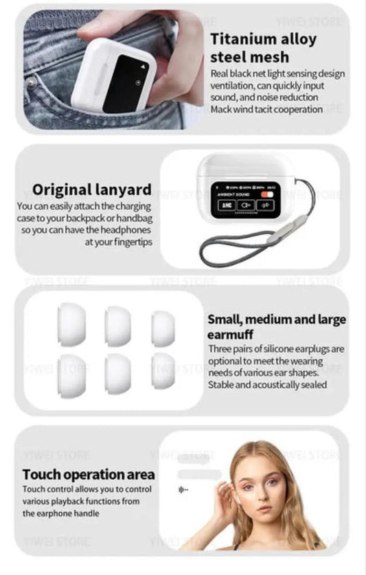 A9 PRO TOUCH SCREEN AIRPODS - HB Collections